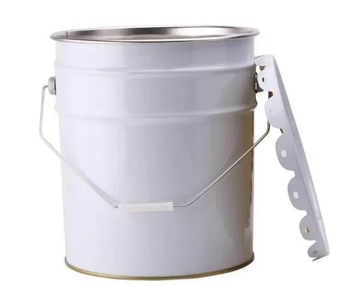 Xô thép thùng kim loại 20L có nắp hoa